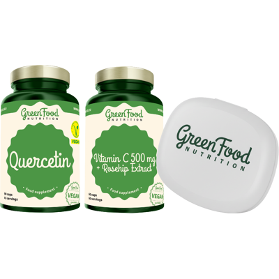 GreenFood Nutrition Quercetin 500mg - Bez citrusů - 90 kapslí GreenFood Nutrition Quercetin 500mg - Bez citrusů - 90 kapslí