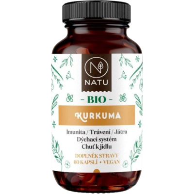 NATU Kurkuma BIO 60 kapslí NATU Kurkuma BIO 60 kapslí