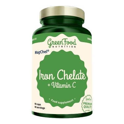GREENFOOD NUTRITION Iron Chelate 90 kapslí GREENFOOD NUTRITION Iron Chelate 90 kapslí