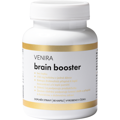 VENIRA Brain booster 80 kapslí - Doplněk stravy VENIRA Brain booster 80 kapslí - Doplněk stravy