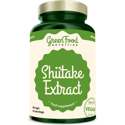 GreenFood Nutrition Výtažek ze shiitake - 120 kapslí - Doplněk stravy GreenFood Nutrition Výtažek ze shiitake - 120 kapslí - Doplněk stravy