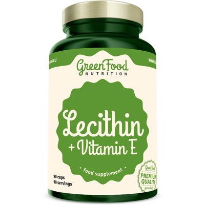 GREENFOOD NUTRITION Lecithin + Vitamin E 90 kapslí GREENFOOD NUTRITION Lecithin + Vitamin E 90 kapslí