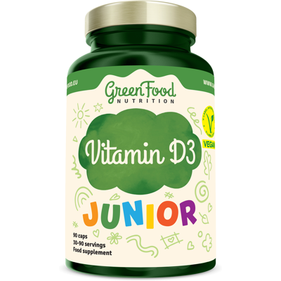 GREENFOOD NUTRITION Junior Vitamin D3 90 kapslí GREENFOOD NUTRITION Junior Vitamin D3 90 kapslí