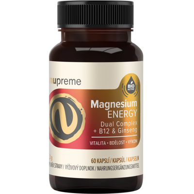 NUPREME Magnesium ENERGY 60 kapslí NUPREME Magnesium ENERGY 60 kapslí