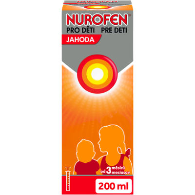 Nurofen pro děti Jahoda 20mg/ml perorální suspenze - Dětské léky Nurofen pro děti Jahoda 20mg/ml perorální suspenze - Dětské léky