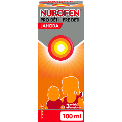 NUROFEN pro děti jahoda 20 mg/ml 100 ml NUROFEN pro děti jahoda 20 mg/ml 100 ml