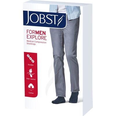 JOBST forMen Explore 1 - lýtkové punčochy se špicí - běžná délka - černé - velikost 6 JOBST forMen Explore 1 - lýtkové punčochy se špicí - běžná délka - černé - velikost 6