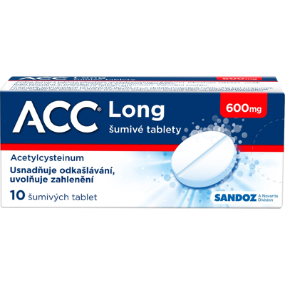 ACC ® LONG 600 mg 10 šumivých tablet ACC ® LONG 600 mg 10 šumivých tablet