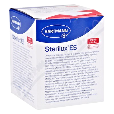 HARTMANN Gáza kompr.ster.STERILUX 5x5cm 8vrs.25x2ks HARTMANN Gáza kompr.ster.STERILUX 5x5cm 8vrs.25x2ks