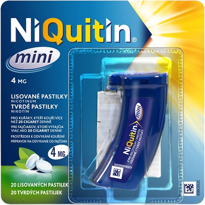 NIQUITIN mini 4 mg 20 pastilek NIQUITIN mini 4 mg 20 pastilek