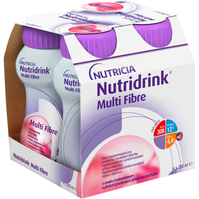 Nutridrink Jahodová Vláknina - Tekutá Výživa Nutridrink Jahodová Vláknina - Tekutá Výživa