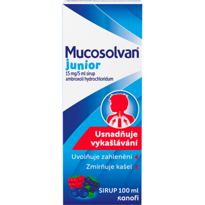MUCOSOLVAN Junior sirup 15mg/5ml sir., 100 ml MUCOSOLVAN Junior sirup 15mg/5ml sir., 100 ml