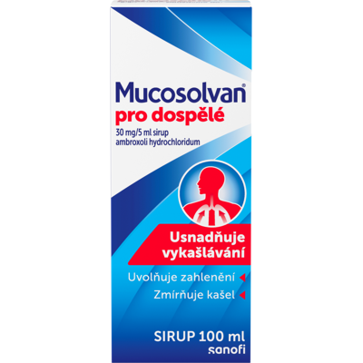 MUCOSOLVAN pro dospělé 30mg/5ml sir., 100 ml MUCOSOLVAN pro dospělé 30mg/5ml sir., 100 ml