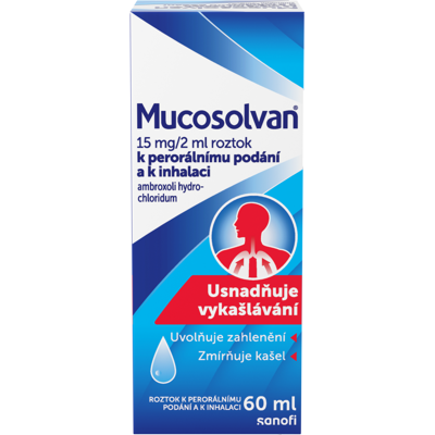 MUCOSOLVAN 15mg/2ml roztok 60 ml MUCOSOLVAN 15mg/2ml roztok 60 ml