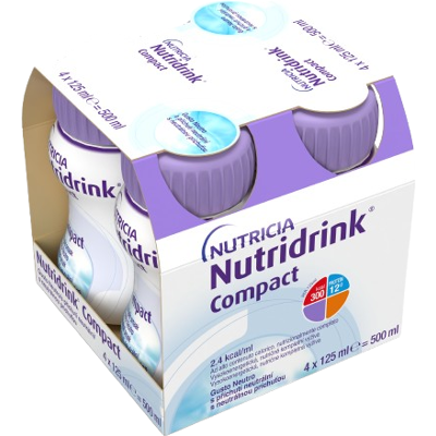 NUTRIDRINK Compact s příchutí neutrální 4 x 125 ml NUTRIDRINK Compact s příchutí neutrální 4 x 125 ml