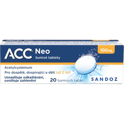 ACC ® NEO 100 mg 20 šumivých tablet ACC ® NEO 100 mg 20 šumivých tablet