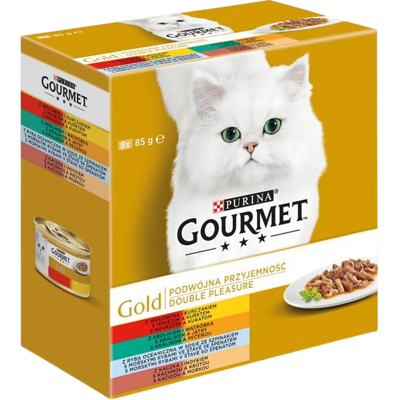 GOURMET Gold konzerva pro kočky - Mix Multipack 8 x 85 g GOURMET Gold konzerva pro kočky - Mix Multipack 8 x 85 g