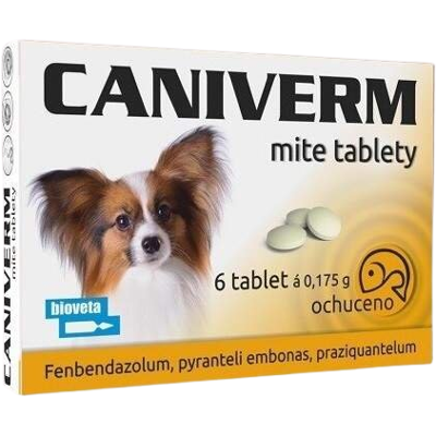 CANIVERM mite pro psy a kočky 6 tablet CANIVERM mite pro psy a kočky 6 tablet