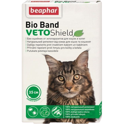BEAPHAR Bio Band VETOShield repelentní obojek pro kočky 35 cm BEAPHAR Bio Band VETOShield repelentní obojek pro kočky 35 cm
