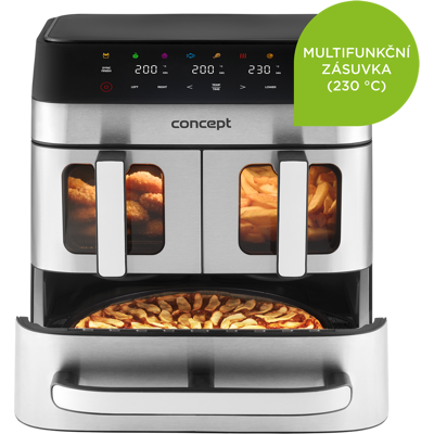 CONCEPT Concept FR9000 horkovzdušná fritéza 18,5 l PIZZA TRIO CONCEPT Concept FR9000 horkovzdušná fritéza 18,5 l PIZZA TRIO