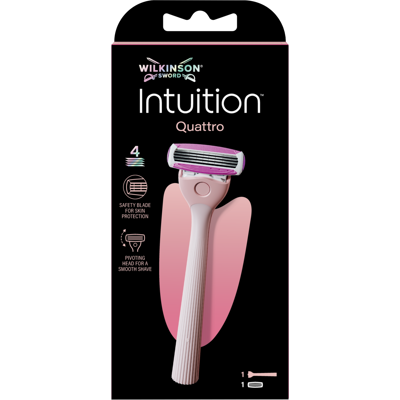 WILKINSON SWORD Intuition Quattro Holicí strojek + náhradní hlavice WILKINSON SWORD Intuition Quattro Holicí strojek + náhradní hlavice