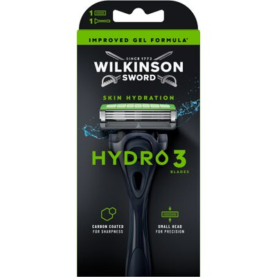 WILKINSON SWORD Hydro 3 Skin Hydration Holící strojek + 1 náhradní hlavice WILKINSON SWORD Hydro 3 Skin Hydration Holící strojek + 1 náhradní hlavice