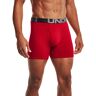 Under Armour Charged Cotton 6In 3 Pack Red/ Academy/ Mod Gray Medium Heather M male