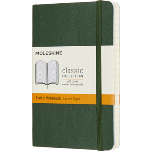 Moleskine: Zápisník měkký linkovaný zelený S