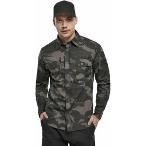košile pánská BRANDIT - Men Shirt Slim Darkcamo - 4005/4 S - Černá - male košile pánská BRANDIT - Men Shirt Slim Darkcamo - 4005/4 S - Černá - male