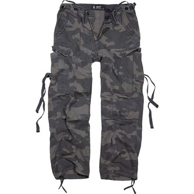 kalhoty pánské BRANDIT - M65 Vintage Trouser Darkcamo - 1001/4 S - Šedá - male kalhoty pánské BRANDIT - M65 Vintage Trouser Darkcamo - 1001/4 S - Šedá - male