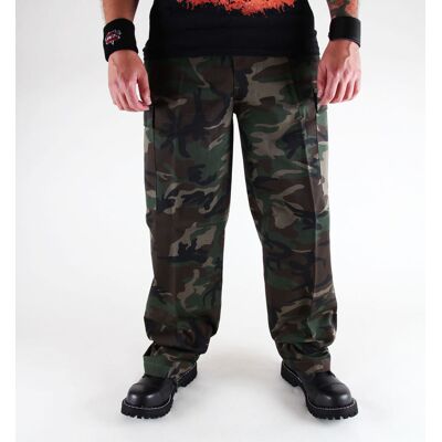 kalhoty pánské BRANDIT - US Ranger Hose Woodland - 1006/10 3XL - Zelená - male kalhoty pánské BRANDIT - US Ranger Hose Woodland - 1006/10 3XL - Zelená - male