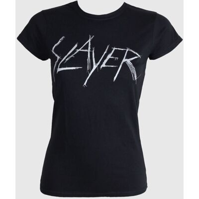 Tričko metal dámské Slayer - Scratchy Logo - ROCK OFF - SLAYTEE23LB XXL - Černá - female Tričko metal dámské Slayer - Scratchy Logo - ROCK OFF - SLAYTEE23LB XXL - Černá - female