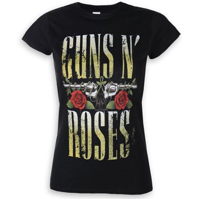 Tričko metal dámské Guns N' Roses - Big Guns - ROCK OFF - GNRTS24LB XXL - Černá - female Tričko metal dámské Guns N' Roses - Big Guns - ROCK OFF - GNRTS24LB XXL - Černá - female