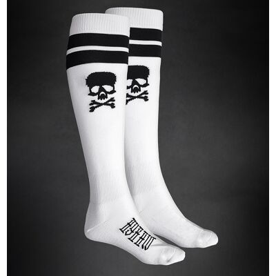 podkolenky HYRAW - SKULL - WHITE - unisex podkolenky HYRAW - SKULL - WHITE - unisex