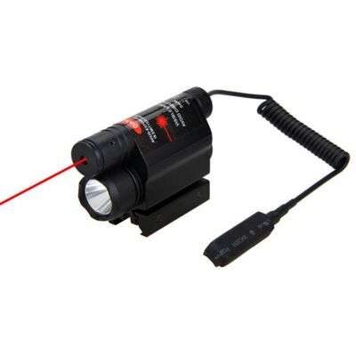 Jinx Taktická svítilna s laserem na 11mm a 22mm Jinx Taktická svítilna s laserem na 11mm a 22mm