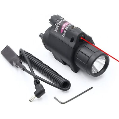 Jinx Taktická svítilna s červeným laserem na 22mm 200lm/540nm Jinx Taktická svítilna s červeným laserem na 22mm 200lm/540nm