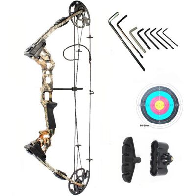 Kladkový luk Jinx Dreamer Camo 20-70 lbs nastaviteľný s držákem šípov Kladkový luk Jinx Dreamer Camo 20-70 lbs nastaviteľný s držákem šípov