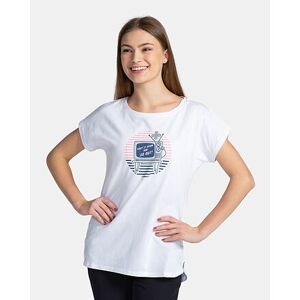 Kilpi Dámské bavlněné tričko Kilpi NELLIM-W velikost 36 - bílá - Size: 36