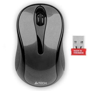 A4Tech Myš G3-280N, 1000DPI, 2.4 [GHz], optická, 3tl., bezdrátová, černá, 1 ks AA, klasická, V-Track