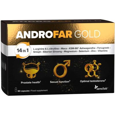 Sensilab AndroFAR Gold – trojitá podpora mužské vitality Sensilab AndroFAR Gold – trojitá podpora mužské vitality