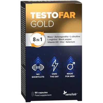 Sensilab TestoFAR GOLD – Komplexní složení pro mužskou výkonnost Sensilab TestoFAR GOLD – Komplexní složení pro mužskou výkonnost