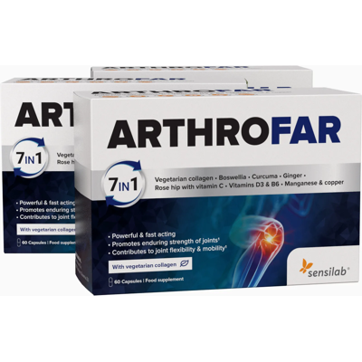 Sensilab ArthroFar – s kolagenem a glukosaminem (Ovomet®) – trojbalení Sensilab ArthroFar – s kolagenem a glukosaminem (Ovomet®) – trojbalení