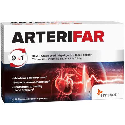 Sensilab ArteriFar – Doplněk stravy pro snížení hladiny cholesterolu Sensilab ArteriFar – Doplněk stravy pro snížení hladiny cholesterolu