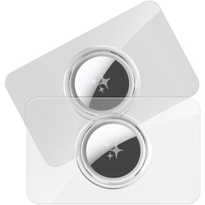 DUX AIRTAG CARD HOLDER 2x Kryt pro Apple AirTag průhledný + šedý DUX AIRTAG CARD HOLDER 2x Kryt pro Apple AirTag průhledný + šedý
