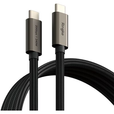 RINGKE USB 3.2 GEN 2X2 Nabíjecí a datový kabel USB Typ-C PD 240W 2 metry RINGKE USB 3.2 GEN 2X2 Nabíjecí a datový kabel USB Typ-C PD 240W 2 metry