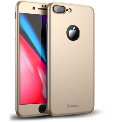 IPAKY 360° Ochranný obal + tvrzené sklo Apple iPhone 8 Plus zlatý IPAKY 360° Ochranný obal + tvrzené sklo Apple iPhone 8 Plus zlatý