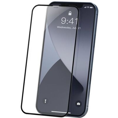 BASEUS 2x 3D Tvrzené sklo Apple iPhone 12 Pro Max černé BASEUS 2x 3D Tvrzené sklo Apple iPhone 12 Pro Max černé
