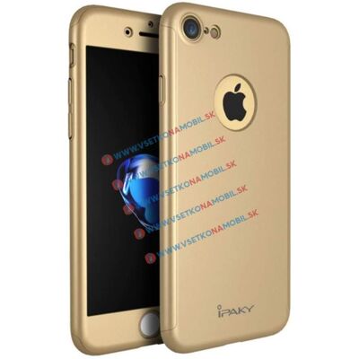 IPAKY 360° Ochranný obal + tvrzené sklo Apple iPhone 7 zlatý IPAKY 360° Ochranný obal + tvrzené sklo Apple iPhone 7 zlatý