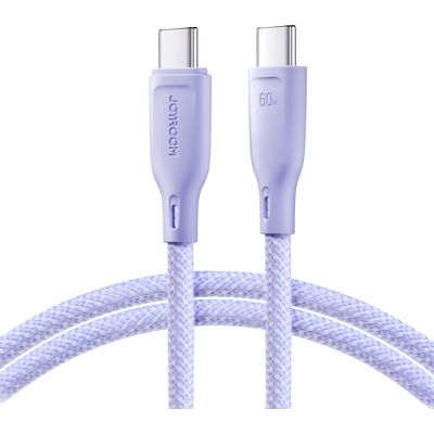 JOYROOM SA34-CC3 60W Kabel USB Typ-C / USB Typ-C 1 metr fialový JOYROOM SA34-CC3 60W Kabel USB Typ-C / USB Typ-C 1 metr fialový