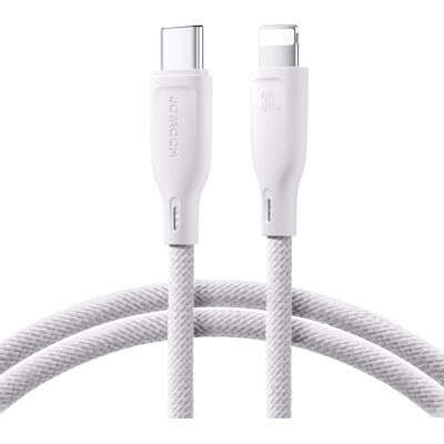 JOYROOM SA34-CL3 30W Kabel USB Typ-C / Lightning 1 metr bílý JOYROOM SA34-CL3 30W Kabel USB Typ-C / Lightning 1 metr bílý